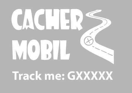 Cacher-Mobil trackable sticker