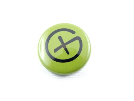 Geocaching Logo - Button, groen (Nr. 11)