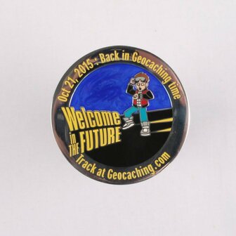 It&#039;s Geocaching Time Geocoin Polished Silver LE
