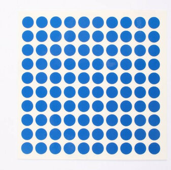Reflector folie - 100 x rondje - blauw