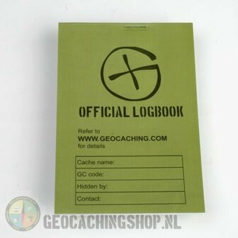 Logboek Groen Geocaching, 115x80mm, 100 pag.