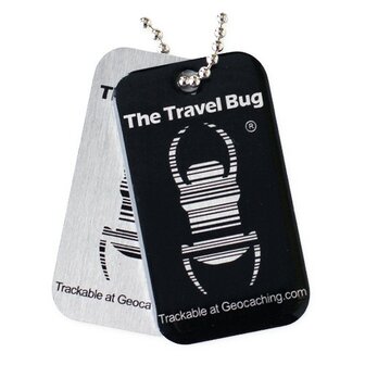 QR Travel Bug&reg; - Zwart