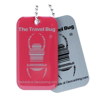 QR Travel Bug&reg; - Atomic Pink