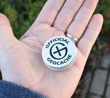 Magnetische Geocaching Container rond - XS (41 x 20 mm)