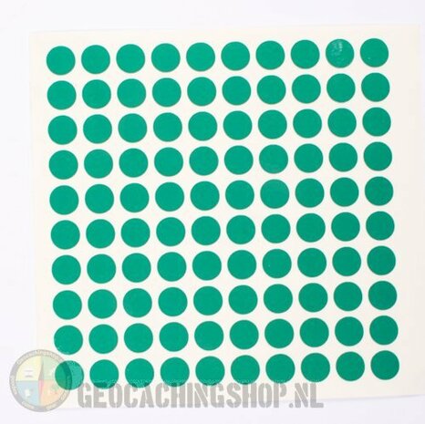 Reflector folie - 100 x rondje - groen