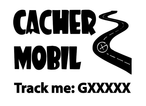Cacher-Mobil trackable sticker
