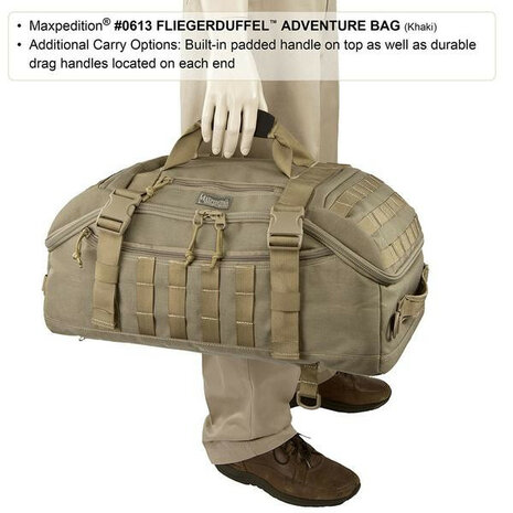Maxpedition - Fliegerduffel Aventure Bag - zwart