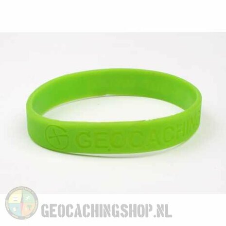 Armband - Geocaching, this is our world - groen