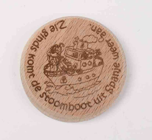Sinterklaas Wooden coin