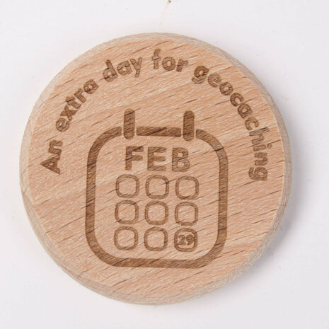 Leap Day Wooden coin