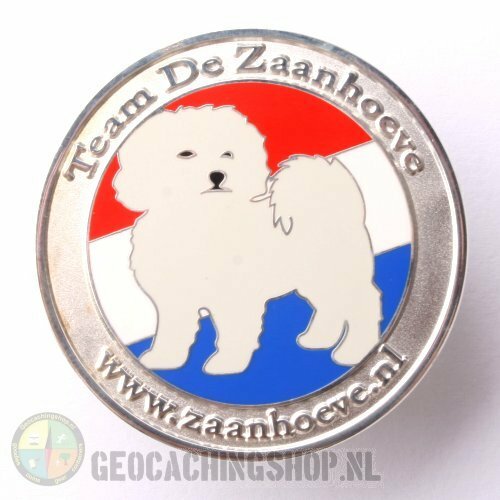 Zaanhoeve geocoin - zilver LE