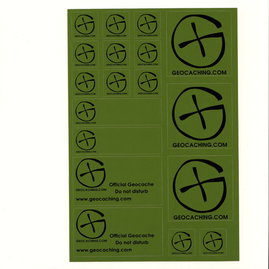 Stickervel A5 - groen