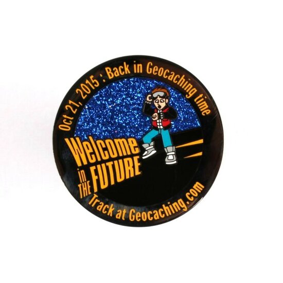 It&#039;s Geocaching Time Geocoin Black Nickel RE