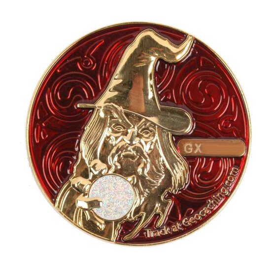 The Magician Geocoin - PG Rood - LE