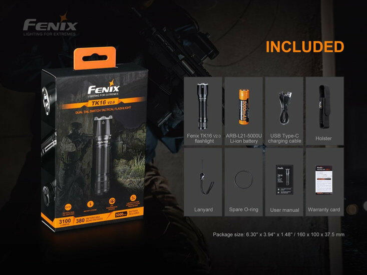 Fenix TK16 V2.0 - 3100 lumen - 380m