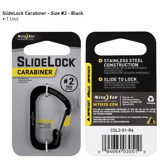 SlideLock Carabiner maat 6