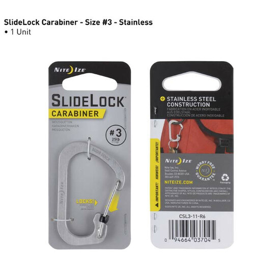 SlideLock Carabiner maat 6