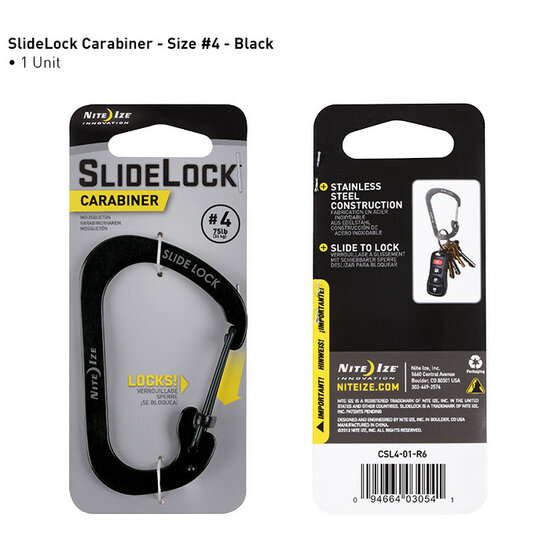 SlideLock Carabiner maat 6