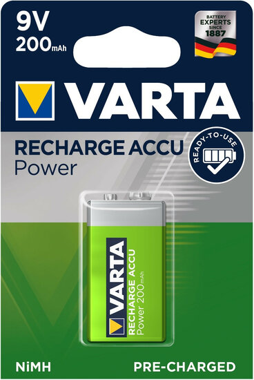 Varta recharge accu 200mAh/9 V