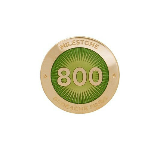 Milestone Pin - 800 Finds