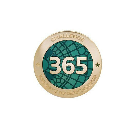 Challenge Pin - 365 Days of Geocaching