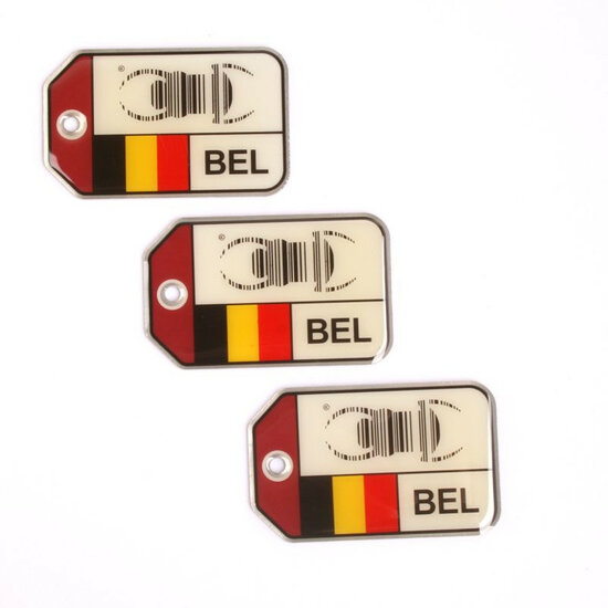 set 3x Travel Bug origins - Belgie