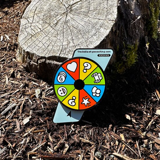 Wheel of Challenges Spinner Geocoin