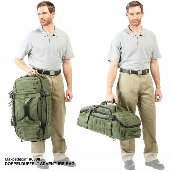 Maxpedition - Doppelduffel Aventure Bag - Zwart