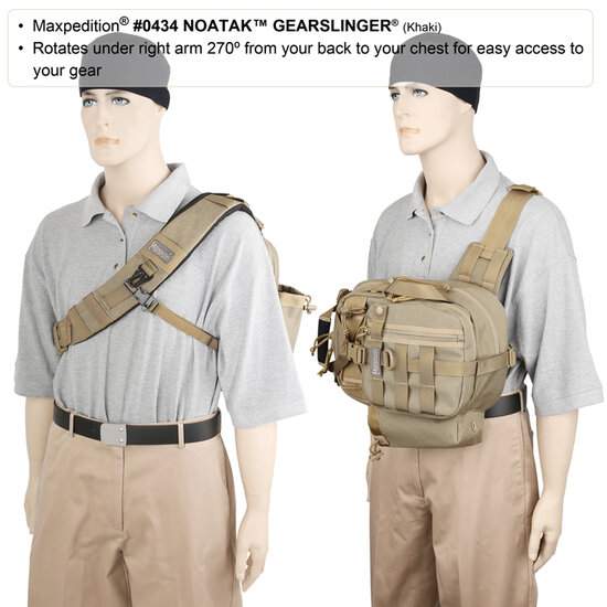 Maxpedition Noatak GearSlinger - zwart