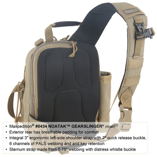 Maxpedition Noatak GearSlinger - zwart