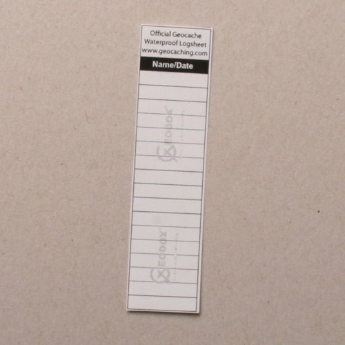 Logsheet watervast 1,7 x 7 cm, 1 vel