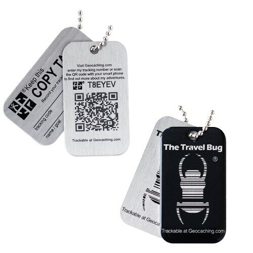 QR Travel Bug&reg; - Zwart