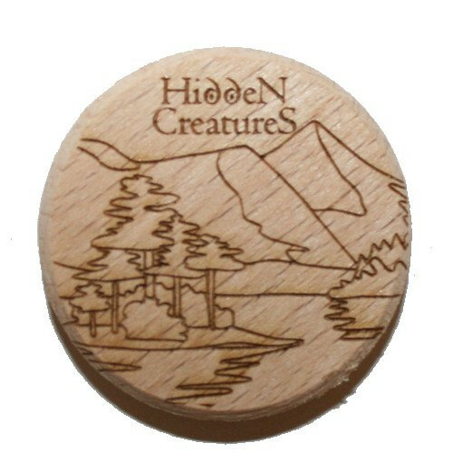 Wooden coin - Hidden Creatures