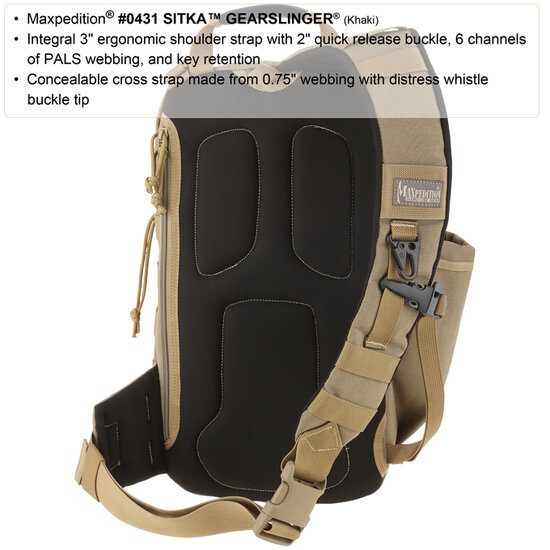 Maxpedition Sitka Gearslinger zwart