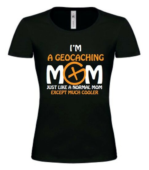 T-Shirt Geocaching Mom vrouwen