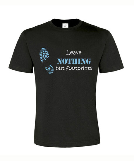 Footprints, T-Shirt (zwart/blauw)