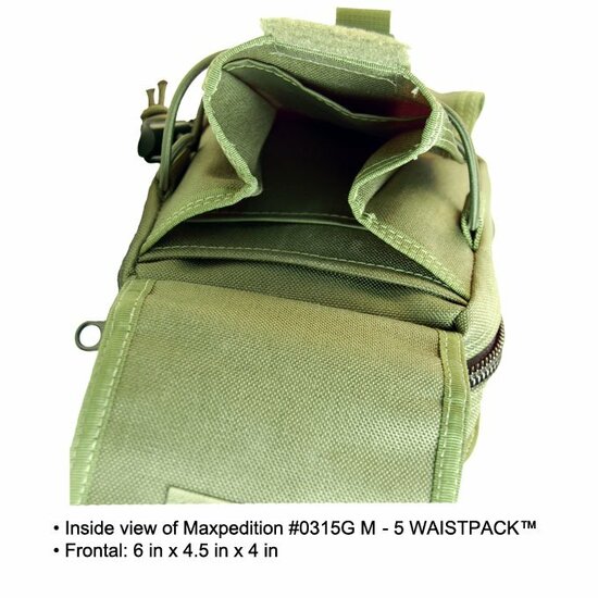 Maxpedition - M-5-Big Waistpack -zwart- outlet