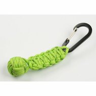 Paracord karabijnhaak - knots - groen