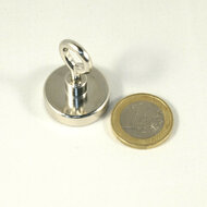 1st 25 mm Neodym Magneet met oog