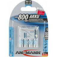 Ansmann AAA 800mAh 4 stuks in blister