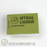 20 x Logboek Groen Geocaching, 35x50mm, 200 logs