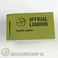 20 x Logboek Groen Geocaching, 25x40mm, 200 logs