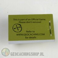 20 x Logboek Groen Geocaching, 25x40mm, 200 logs