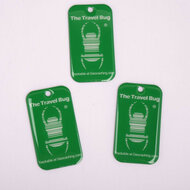 3 x QR Travel Bug&reg; Groen