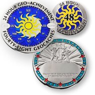 Geo-Achievement &reg; set 24 Hours 48 Caches