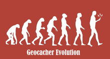 Geocacher Evolution T-Shirt rood