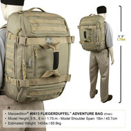 Maxpedition - Fliegerduffel Aventure Bag - zwart