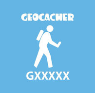 Geocacher - trackable sticker