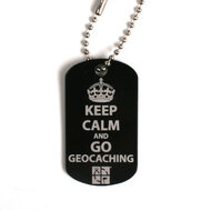 Keep Calm and go Geocaching Travel Tag