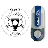 FTF Jager - Stempel met tekst, rond Ø 25mm (Nr. 46)